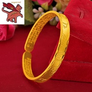 gold 18k pawnable saudi Six-character Mantra Great Compassion Mantra Bracelet