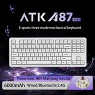 VXE ATK A87 E-sports Wireless Mechanical Keyboard Three Mode Gasket Customized Panorama HIFI Sound F