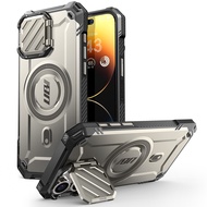 SUPCASE สำหรับ iPhone 15 Pro เคส6.1นิ้วพร้อมขาตั้ง Unicon Beetle Mag ที่ใช้ร่วมกับ MagSafe ฝาครอบกล้