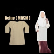 BAJU KURUNG BEIGE MRSM(LICIN/KOSHIBO)