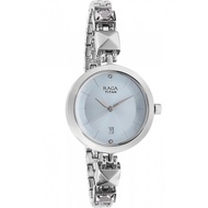 Titan Raga Viva Blue Dial With Silver Metal Strap Watch 2606SM01