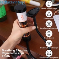 REDFACEVINTAGE Breathing Dumbbell, Resistance Muscle Trainer Respiratory Trainer, Portable Lung Resp