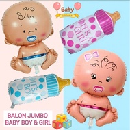 Jumbo Baby Boy Balloons Its A Boy Bottle BalloonGirls Baby Shower BalloonGirls Bogor