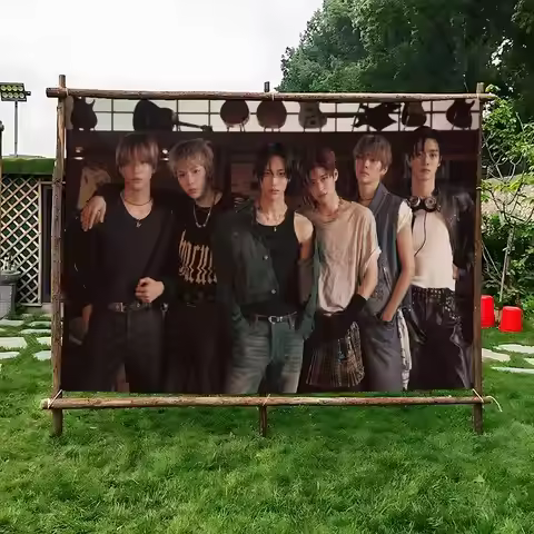 Kpop RIIZE Anime Chart Flag For Living Room Home Dorm Decor Art Home Decor Banner