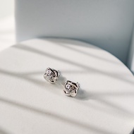 AR-Kang Collection* AKE2598 ต่างหูเงินแท้ ประดับ White CZ / Pink Topaz (Silver 92.5%)