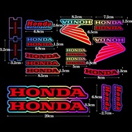 For HONDA CB400 ADV 150 160 350 CB400X CBR250RR CB500X Forza Wave XADV 750 350 CB150X PCX Laser Rainbow Red Motorcycle Sticker Honda Logo Emblem Decal Accessories Helmet Motor Bike Scooter Decorative Sticker