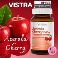 Vistra Acerola Cherry 1000 mg  (45 เม็ด / 60 เม็ด / 100 เม็ด / 150 เม็ด) วิสทร้า อะเซโรลาเชอร์รี่ 1000 มก. (ผลิตภัณฑ์เสริมอาหาร) วิตามินซี