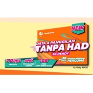 Simcard 011 Umobile PREPAID VIP number. PLAN Internet monthly U35/U25