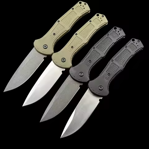 BM 9070 9070bk Claymore Folding Knife CPM-D2 Blade Grivory Handle Outdoor Camping Pocket Knives