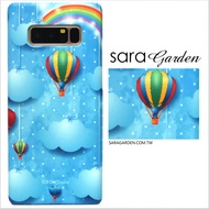 【Sara Garden】客製化 手機殼 Samsung 三星 A7 2017 手工 保護殼 硬殼 漸層彩虹熱氣球