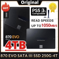 2024 Original 870 EVO SSD 4TB 2TB 512GB Internal Solid State Disk HDD Hard Drive 1TB 8TB SATA 3 2..5inch for Laptop Computer PS5