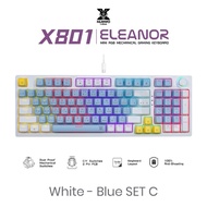 Nย์บอร์ดเกมมิ่ง NUBWO X801 ELEANOR Mechanical MINI RGB CIY Switch ขนาด 97% Full-Size Keyboard มี 2 L