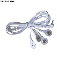 EUCALYTUSS Cable Lead Wires, 2.5mm Plug to 3.5mm Snap 4 in 1 Electrode Wires, Portable 1.2M/3.94ft W