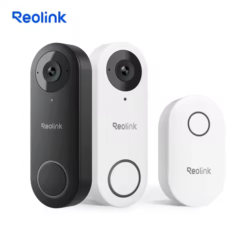 REOLINK 2K+ PoE Video Doorbell 2-Way Talk,White 3:4 Black 4:3 Aspect Ratio,Smart Home Video Intercom