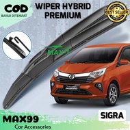 WIPER HYBRID SIGRA / WIPER HYBRID PREMIUM SIGRA / WIPER KACA HYBRID SIGRA / 1 PASANG - MAX99