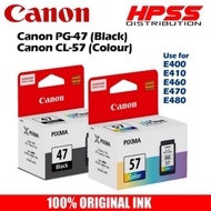 CANON PG47 / CANON CL57S / CANON CL57 CARTRIDGE. PG-47 CL-57 E410 E470 E400 E460 INK
