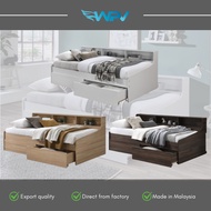 Bed Frame ~ IRIS Single / Super Single Bed Frame with Trolley Drawer / Katil dengan Laci Troli (BED 