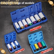 MEIGUII Wheel Protector Impact Socket, Thin Wall Design 15mm 17mm 19mm 21mm 22mm Impact Sleeve Set, 