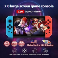 PSP X80 X12 X7 X20 Handheld Game Console 15k Games Open-Source 20 Emulators Retro Console 5.0 HD Scr