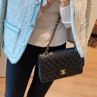 CHANEL香奈兒黑金荔枝牛皮Cf23小號 芯片款 全新全配🈶購證專櫃38萬