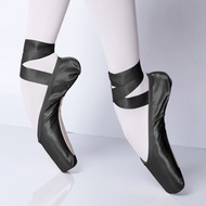 Women's Black Ballet Shoes Ballet Pointe Shoes for Kids and Adults
