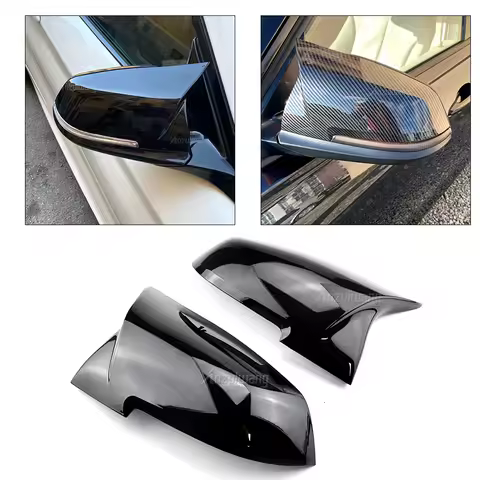 1 Pair Rearview Mirror Cover Cap Mirror Housing Cover Rearview Cap For BMW 220i 328i 420i F20 F21 F2