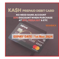 KA$H Prepaid Debit Master Card Sim Mpay Pay Wave Credit Card Kash Rewards Rebate Mastercard