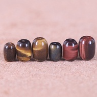 Spacer Beads Drum Beads Natural Yellow Tiger Eye Barrel Beads Red