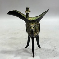 Antique Bronze Goblet Ancient Wine Glass Creative Gift Home Decoration Chinese Wedding Film Props Ju