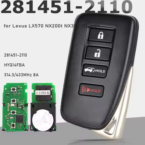 KEYECU 281451-2110 HYQ14FBA Smart Remote Car Key for Lexus LX570 NX200t NX300 NX300h 2015 2016 2017 