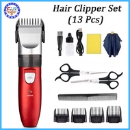 ◰ ◄ ✜ resor hair original Home Electric Hair Clipper Set USB Rechargeable Trimmer Razor Hair Cutter