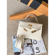 H Home Bag Hermes Bag/H Bag miniKelly Second Generation Kelly Bag Handmade Wax Stitching High-End Cu
