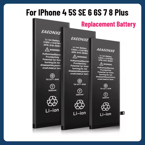 Replacement Battery for IPhone 4 5S SE 6 6S 7 8 Plus Mobile Phone Battery