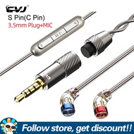 CVJ สายสายหูฟังโทรศัพท์ LS200ชุบเงินหูฟังสำรอง QDC/2Pin S/0.75Mm/0.78Mm // ชุดหูฟังอัพเกรดคอนเนคเตอร