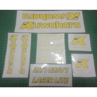 BMX Kuwahara Laser Lite (Bravo Pro Design) Decals Transparent Printed Sticker