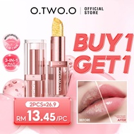 O.TWO.O Haute Gold Foil Thermochromic Lipstick/Lip Balm/Balsem Bibir Long-lasting Color 0 Add Alcoho