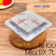 [Isi100] Mika 7L 7 L SP Size 7x6.7x3 cm Mika Tray/ Putu Ayu Cake Mini Pudding Wet Cake Bread 7 cm SP