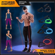 20lbs Yoga Resistance Band I-Shape Tensioner Latex Chest Expansion With Attachable Soft Handle