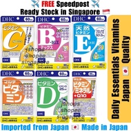 【Ready Stock in SG】DHC Vitamin Series Vitamin C Vitamin B Vitamin D Vitamin E Multi Vitamins 维生素C 维他