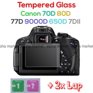 Tempered Glass LCD Anti Gores CANON EOS 9000D 77D 7DII 70D 80D 800D