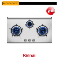 [ RINNAI ] RB-983S 3 Burner Built-In Hob Stainless Steel Top Plate