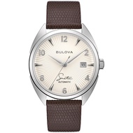 Men's Frank Sinatra 'Fly Me to The Moon' Automatic Stainless Steel Case Watch, Textured Leather Stra