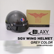 [SIRIM APPROVED] SGV WING HELMET GREY COLOR