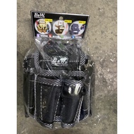 Black B & W Double Layer With Lid Multifunctional Waist Bag BW-602