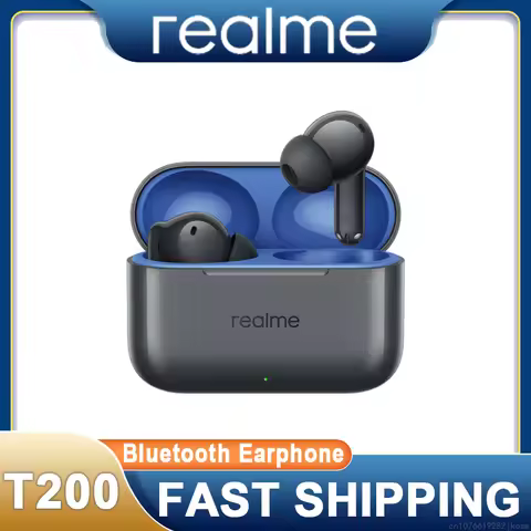 realme Buds T200 Earphone Wireless Bluetooth 5.4 Earbuds 32dB Mixed Noise Reduction TWS Game Music H