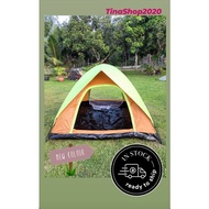 Khemah Camping Berkualiti Lantai Canvas Outdoor Camping Tent Double Layer 4 Person Outdoor Tent