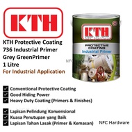 KTH Grey Green Oxide Primer (736) 1 Litre (Cat Alas Besi/Kayu)