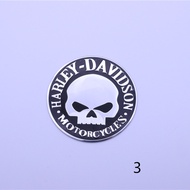 WZLCT Motorcycle Fuel Tank Cap Sticker Car Sticker Skull Metal Skull Body Sticker Tail Label Metal S