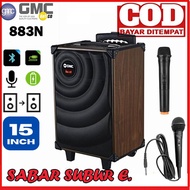 Speaker GMC 883N 15 Inch Portable Bluetooth + Mic Wireless 1 Pcs