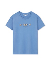 AIIZ (เอ ทู แซด) - เสื้อยืดคอกลมผู้หญิง พิมพ์ลายกราฟิก Womens Flower Graphic T-Shirts
